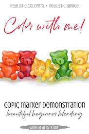Color With Me Lazy Gummy Bear Beginner Copic Blending Vanilla Arts Co My drawing of 3 gummy bears. color with me lazy gummy bear