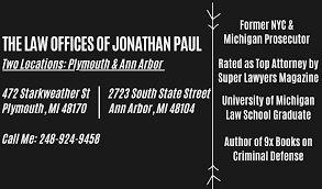 Maybe you would like to learn more about one of these? Michigan Resisting Arrest Lawyer Former Michigan Prosecutor Jonathan Andrew Paul