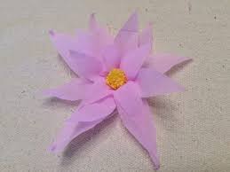 ¡descarga las plantillas son gratis! Flor De Loto Con Papel Crepe Faciles Manualidades On