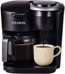 Inside is a filter basket; Keurig K Duo Essentials Single Serve K Cup Pod And Carafe Coffee Maker With Pour And Pause Feature Black Amazon Ca Home
