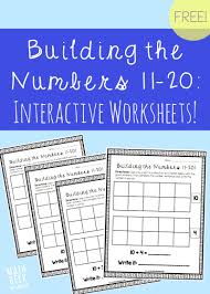 To see these worksheets with 20 math problems each, become a member. Building The Numbers 11 20 Free Printables