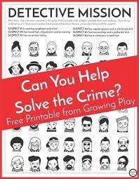 When autocomplete results are available use up and down arrows to review and enter to select. Detective Puzzle For Kids Free Printable Growing Play Mystery Games For Kids Spy Games For Kids Puzzles For Kids