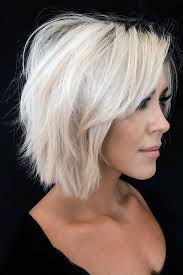 Style the tips upwards to highlight the layers and keep the bangs covering your forehead. Piecey Layered Hair