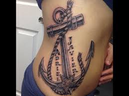 Anchor tattoos were originally worn by sailors ad they used the tattoos to design their way of life. Anchor Tattoo With Name Youtube