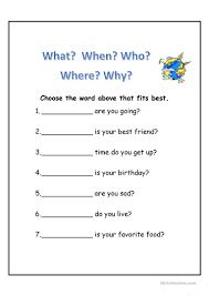 The new bicycle fiction, 67 words. Wh Questions English Esl Worksheets For Distance Learning And Physical Classrooms