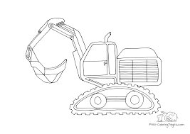 The dotted font at the bottom of each page makes them perfect. Construction Site Free Coloring Pages