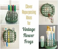 Repurposed Flower Frog Ideas Flower Frog Repurposed Furniture Diy Vintage Repurposed