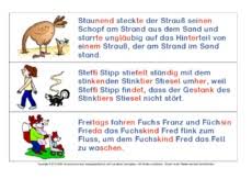 Zungenbrecher Lesen Schonschreiben Lesen Deutsch Klasse 2 Grundschulmaterial De