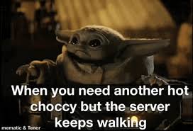 Pin By Etzelartist On Baby Yoda Show Funny Star Wars Memes Yoda Meme Star Wars Memes