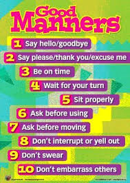 Information Design Teaching Kids Respect Manners For Kids