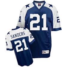 wholesale 21 replica deion sanders navy blue reebok nfl