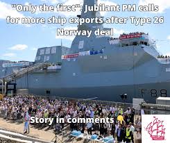 A mammoth £10bn deal was agreed for the warships - whose class is being  built for the Royal Navy - to be exported to Norway ⚓