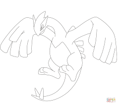 Free printable for drawing and create best coloring ideas. Legendary Pokemon Lugia Pokemon Lugia Pokemon Coloring Pages Pokemon Coloring