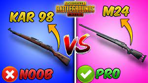 Kar98k Vs M24 Ultimate Weapon Comparison Pubg Mobile Guide Tutorial Bolt Action Sniper Rifles Youtube