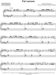 Pdf view & download ». Dario D Aversa Fai Rumore Sheet Music Piano Solo In F Major Download Print Sku Mn0207527