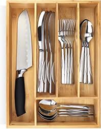 This silverware drawer is ideal for organizing your kitchen no more fussing when putting the silverware away. Amazon Com Pristine Bamboo 10 Inch Silverware Tray Organizer Flatware Utensil Cutlery Silverware Holder For Drawer Small Extra Deep Wooden Kitchen Drawer Organizer Divider For Spoons Forks Knives Cutleries Home Improvement