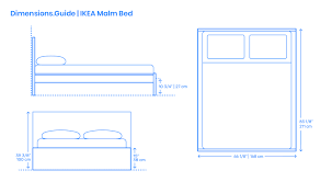 ikea malm bed frame dimensions drawings dimensions guide