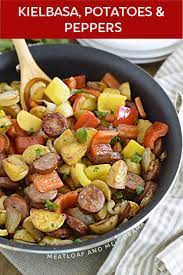 Kielbasa Potatoes And Peppers Recipe Stuffed Peppers Peppers Recipes Sausage Dinner