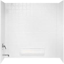 Swanstone tub surrounds reviews of noom for weight. Swanstone Ti30000 010 Veritek Glue Up 3 Panel Bathtub Wall Kit 30 In L X 60 In H X 59 625 In H White Bathtub Walls And Surrounds Amazon Com