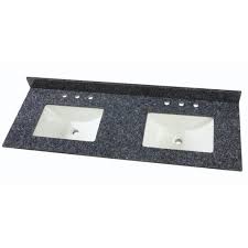 w granite double sink vanity top