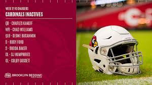 Arizona Cardinals On Twitter Budda Baker Is Inactive For Azvslac Inactives Presented By Brooklynbedding Https T Co Hywqqvwxme