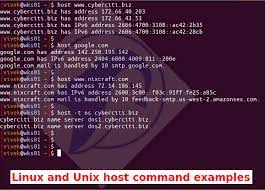 Linux And Unix Host Command Examples - Nixcraft