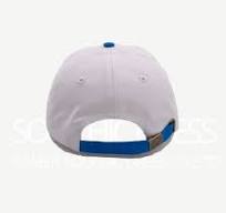 Soochic Dress Flat Embroidered Two Tones Baseball Cap Slightly Curved Brim  6 Panel Dad Hat 100% Cotton Blue Crown Baseball Hats