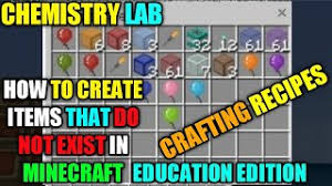 Resources also include new lessons and activities, a teacher lab book, a downloadable world and community support. Minecraft Education Edition Crafting Recipes Chemistry Lab How To Make Items That Not Exist Youtube