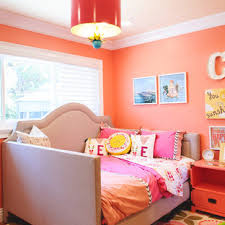 Kids are especially captivated by the glamour and utter buoyancy that chandeliers can bring to rooms. 75 Beautiful Kids Room With Orange Walls Pictures Ideas June 2021 Houzz