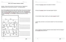 Ones that run fast and those that run slowly. Natural Selection Worksheet Teachers Pay Teachers