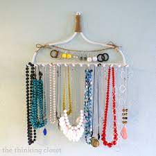 Wall mounted diy jewelry organizer: 15 Diy Jewelry Holders