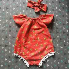 Baby Girl Romper Pdf Pattern Short Sleeves And Sleeveless With Videotutorial