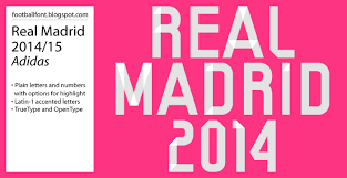 The kits of real madrid for the 2014/2015 season is manufactured by adidas. Football Fonts Real Madrid 2014 2015 Jersey Font Real Madrid 2014 Real Madrid Jersey Font