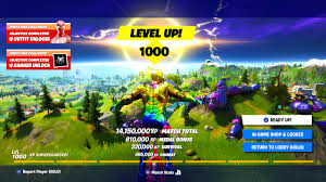 I showcased fortnite level up and level 1000 glitch in seaosn 2. Unlock Level 1000 Fast Season 4 Guide Fortnite Xp Glitch Level Up Fast Methods Free Rewards Youtube