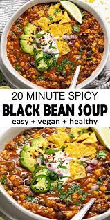 Spicy Black Bean Soup Recipe Vegan Countsofthenetherworld Com Recipe Bean Soup Recipes Spicy Recipes Spicy Black Bean Soup Recipe