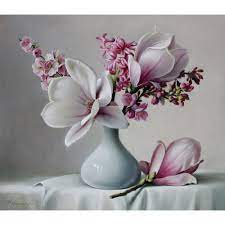 Magnolia Floral Art Wall Decal By Pieter Wagemans Floral Art Flower Painting Flower Art