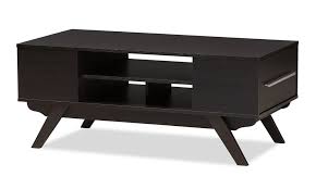 Leick laurent two drawer solid wood coffee table in chocolate cherry. Mid Century Dark Brown 2 Drawer Coffee Table From Aed 799 A To Z Furniture