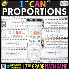 According to the common core standards, 6th grade math games should focus on four critical areas: 7th Grade Math Game Proportions By One Stop Teacher Shop Tpt