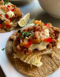 Combine with diced mango, garlic, and red pepper. I Ate Fried Fish Tacos With Mango Chutney Food