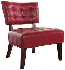 Rustic Guest Bedroom Roundhill Furniture Blended Leather Tufted Accent Chair With Oversiz In 2020 Tufted Accent Chair Upholstered Chairs Leather Accent Chair