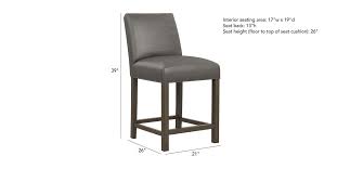 thomas leather counter stool bar