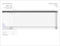 What is onduty as per employee compensation act. Monthly Timesheet Template For Excel And Google Sheets