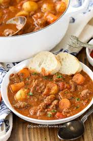 This spicy meat stew makes a lovely dinner on a chilly evening. Hungarian Goulash Spend With Pennies