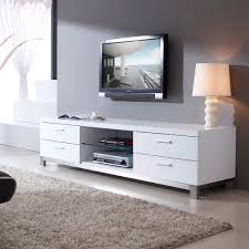 Momfei white tv stand with lights, modern led tv stand with storage drawers,high gloss tv stand for 43/50/55 65 inch tv living room entertainment center media console table (white 51×13.8×17.7inch) 5.0 out of 5 stars 2 Contemporary White Tv Stand Ideas On Foter