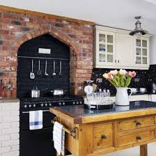 Loving This Brick Cooker Surround Exposed Brick Kitchen Brick Kitchen Brick Wall Kitchen