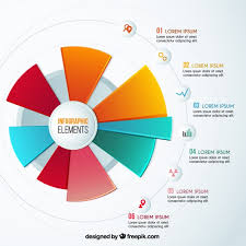 Colorful Pie Chart Infographic Vector Free Download