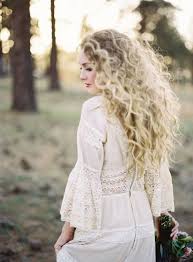 Type 3 hair types are also defined as springy curls. Picture Of A Bush Or Natural Blonde Curls Is A Very Romantic Hairstyle For Every Bride Be Sure To Rock Your Curls