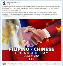 June 8 is observed as national best friends day—a day to celebrate the special friends in our lives. Filipino Chinese Friendship Day Philippinesnews