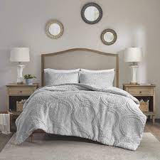 Check spelling or type a new query. Amazon Com Madison Park Arya Modern All Season Down Alternative Bedding Set With Matching Sham Full Queen Grey Home Kitchen