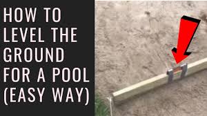 Once it is leveled i would also recommend an inch or so of sand to make it nice and smooth if your ground. How To Level The Ground For A Swimming Pool Easy Way Youtube